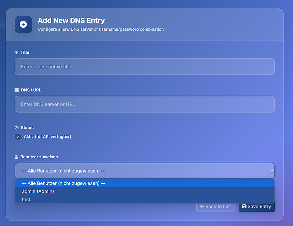 Admin Panel Screenshot